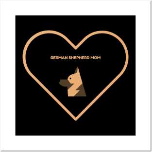 German Shepherd Mom Posters and Art